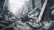 © mamemo - 瓦礫の道　Generative AI