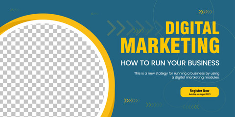 Wall Mural - Banners concepts for social media vector, illustration, Light blue color, and modern abstract banner design in vector, illustration used for Promotional web UI design