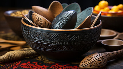 Poster - wooden bowl and chopsticks, attractive, engaging, HD wallpaper, background Photo
