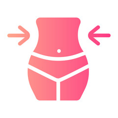 Poster - lose weight gradient icon