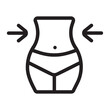 lose weight line icon
