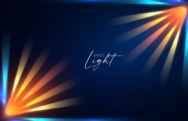 Wall Mural - Show light. Colorful spotlights with fay. Transparent light effect.