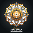Golden mandala background design template