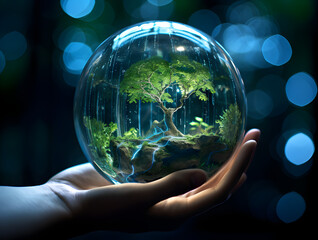 hands holding earth earth in hand hand holding globe tree protect environment