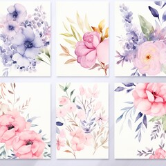 Sticker - collage of flowers