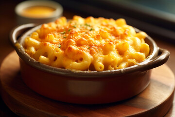 Wall Mural - Comfort in a Frame: Iconic Macaroni and Cheese - The Ultimate American Indulgence