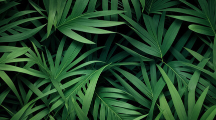 Wall Mural - Decorative tropical background. Tropical plants and leaves.