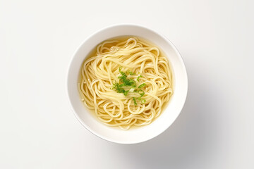 Poster - Noodles in a plate top view