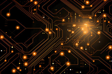 The printed circuit board of a modern computer. Motherboard for electronic systems and equipment.