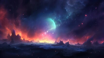 Poster - Beautiful space background