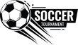 © Happy Man - Soccer ball football tournament icons. Symbol or emblem. vector illustration