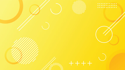 Yellow dynamic abstract composition gradient background