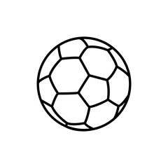 Sticker - Football (soccer) ball line icon