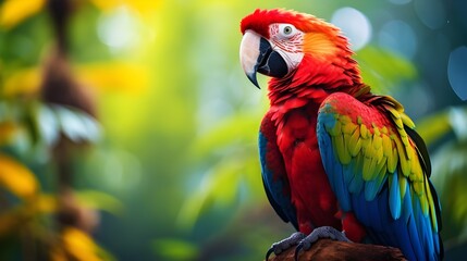 Wall Mural - Portrait of a parrot