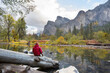 canvas print picture - Autumn in Yosemite