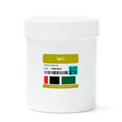 Sticker - SbF3 - Antimony(III) fluoride.