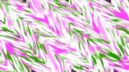 Poster - Psychedelic effect with wavy stripes and lines. Motion. Abstract wavy lines with colorful stripes. Moving zigzag waves in stream with stripes on white background