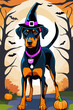 Spooky Paws Halloween Dog Illustrations for Kids and Adults. vector art of a popular pet funny dogs