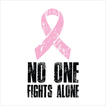 Stylish , fashionable  and awesome Breast Cancer typography art and illustrator