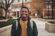 © Geber86 - Smiling portrait of a young happy african american male student on a college campus