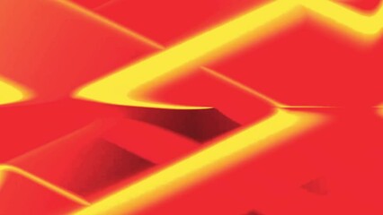 Poster - red zigzag abstract background