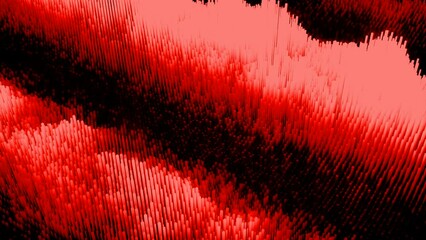 Aufkleber - Cyber texture with moving waves. Design. Moving waves on surface of cyber particles. Cyber surface texture with particles and linear waves