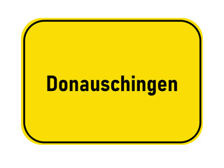 Sticker - Town entrance sign Donauschingen