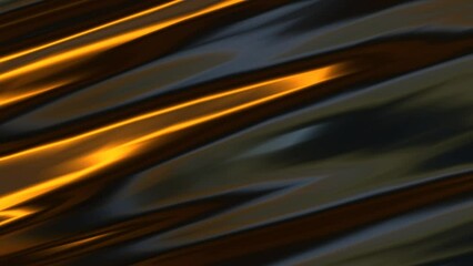 Poster - Animation of abstract blurred dark background with glowing curvy lines in 3d rendering.