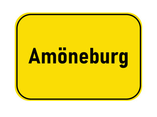 Poster - Town entrance sign Amöneburg