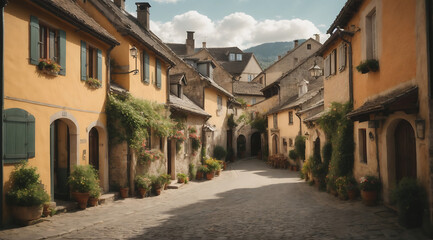 Canvas Print - street in the old town