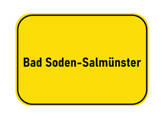 Sticker - Town entrance sign Bad Soden-Salmünster