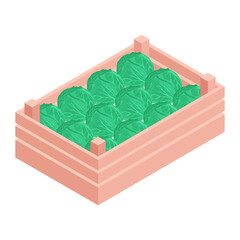 Wall Mural - Plant bed isometric icon is up for use 