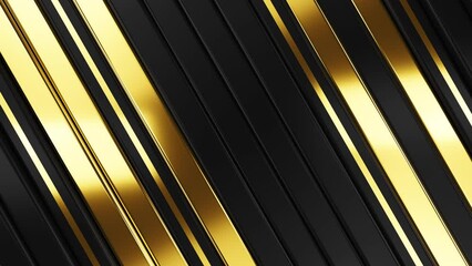 Wall Mural - Luxury abstract background with golden glowing effect. Shiny motion texture for celebration party greeting card concept. Glitter video pattern for glamour presentation. Seamless loop.