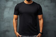 black man t-shirt for mockup design