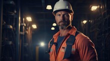 A male electrician in his late thirties, powerfully built, advocating for proper safety regulations in the electric industry. His suntanned face betrays years of hard work and determination.
