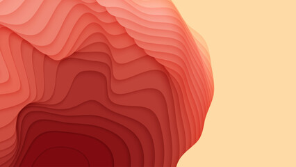 Wall Mural - colorful paper layers. 3d abstract gradient papercut. colorful origami shape concept