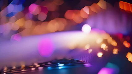 Poster - Carnival bokeh Step into a whimsical world of lights and colors with this video that captures the excitement of a carnival transformed into bokeh. Perfect for adding a touch of fun to