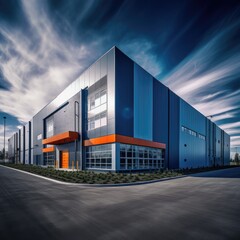 Poster - A modern factory building