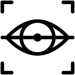 Sticker - eye scanner icon