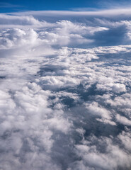 Wall Mural - Clouds of different shapes in the sky