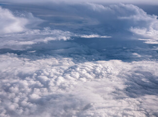 Wall Mural - Clouds of different shapes in the sky