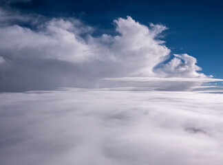 Wall Mural - Clouds of different shapes in the sky