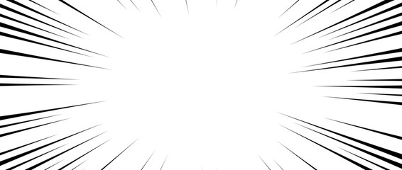 Poster - Diagonal speed lines background. Comic book explosion wallpaper. Abstract black and white flash frame design. Manga or anime cartoon sun burst. Pop art beams or rays effect. Vector backdrop