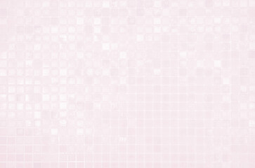 Wall Mural - Pink tile wall chequered background bathroom floor texture. Ceramic wall and floor tiles mosaic background in bathroom. Design geometric mosaic texture for the decoration Simple seamless pattern.