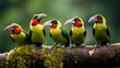 Group of Tropical American toucans