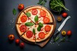 © Sébastien Jouve - pizza with tomato and basil