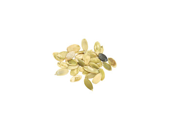 Wall Mural - PNG, Fall season food - pumpkin seeds, isolated on white background