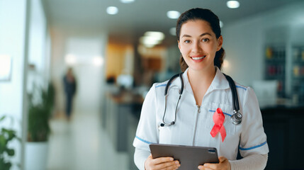 Wall Mural - Female doctor in medical office