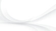 © Phantip - Modern abstract silver white wave shape and elegant geometric curve design on white background. Geometric pattern for banner presentation. Vector illustration. EPS10.