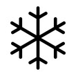 Snowflake line icon. Vector graphics